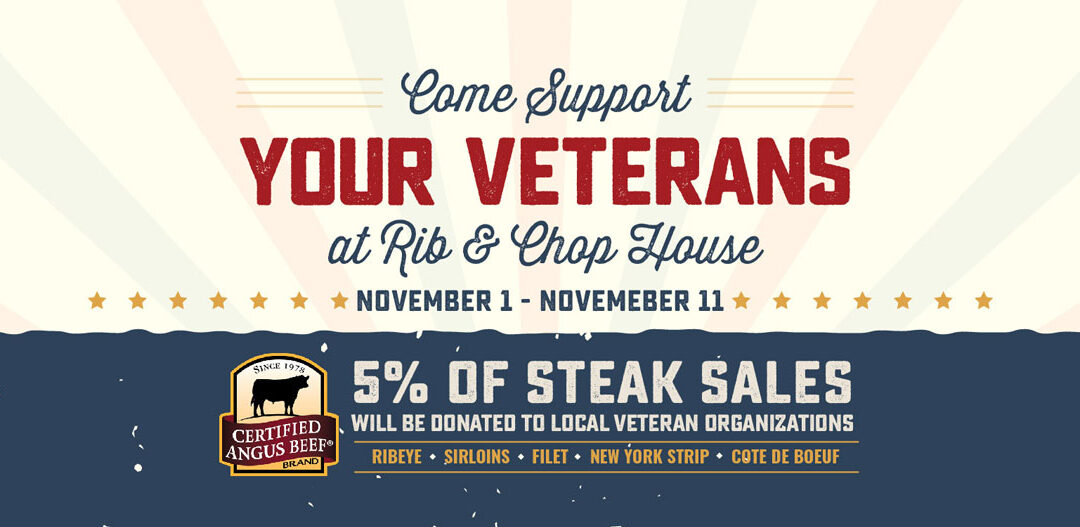 Rib & Chop House to donate 5% of steak sales to support veterans in Colorado Springs